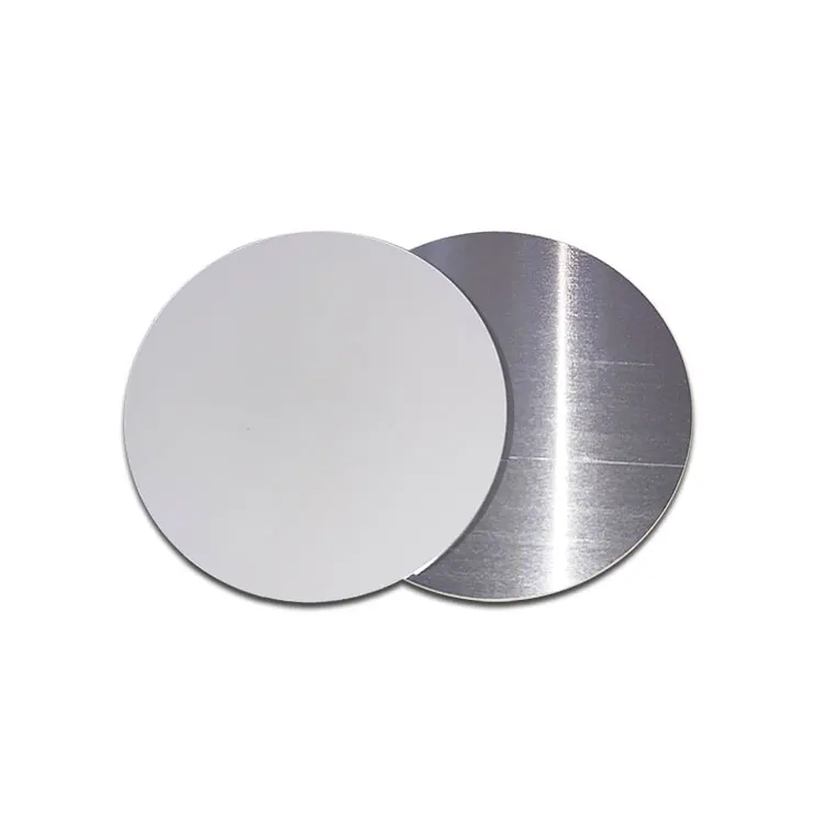 Custom size Glossy white 3.5' inch circle single sided 0.025' thick aluminum disc sublimation blank