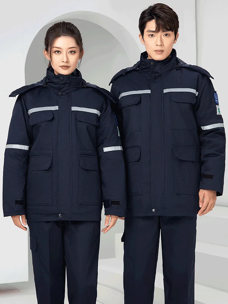 Winter Flame Retardant Cotton Labor Protection Safety Clothing  Construction Clothes Workwear Jacket Uniform