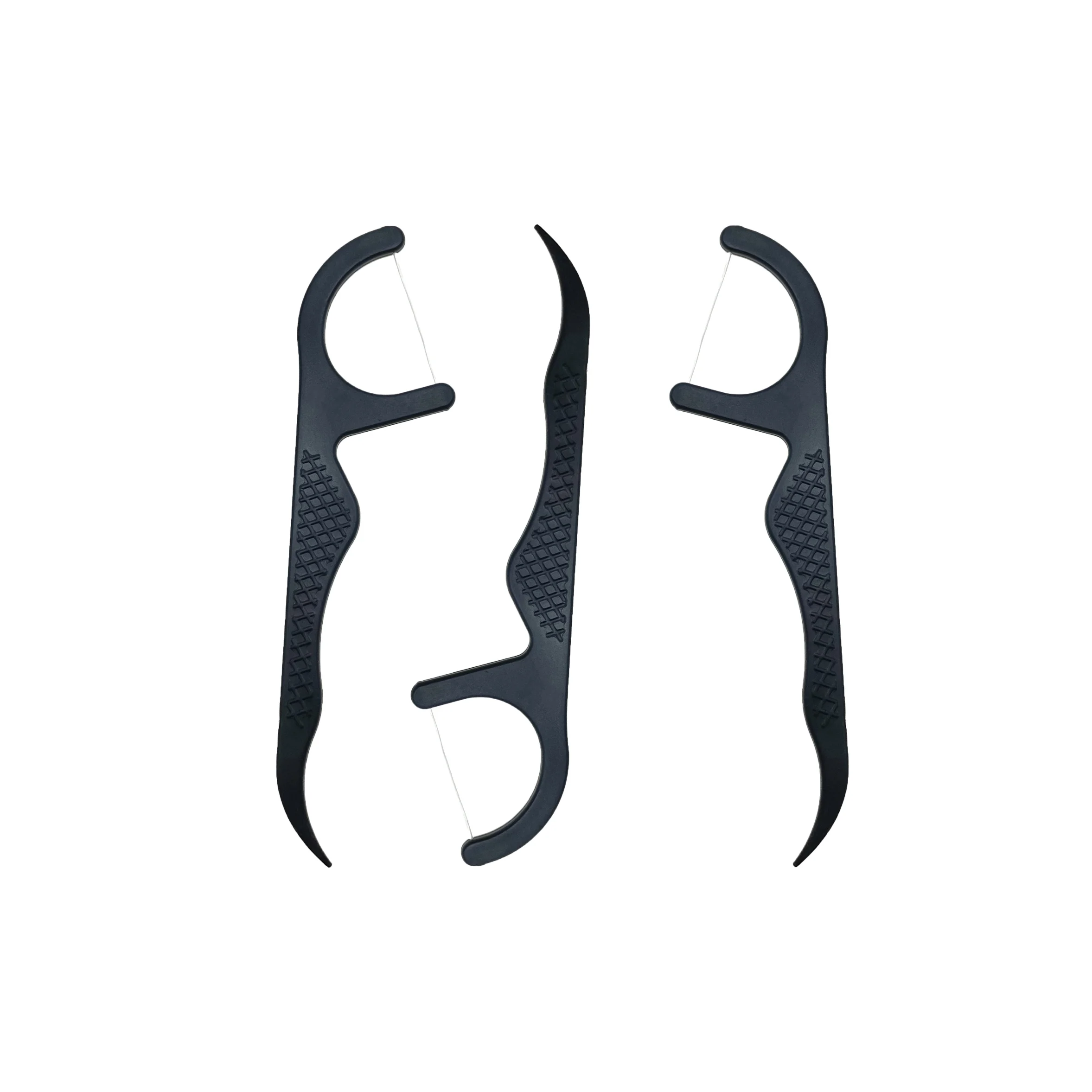 Promotional Easy Reach Tooth Stick Refill PE Dental Floss Toothpick Holder Stick Pick with long handle