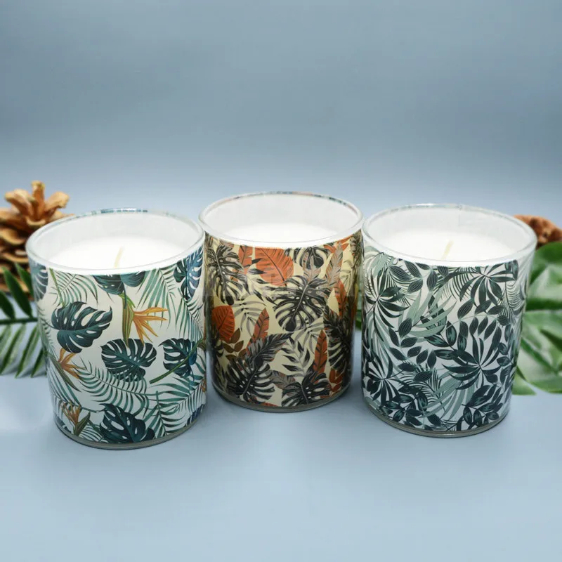 21 Years Candle Manufacture Hot Sale Customized Logo Paraffin Wax Soy Wax Scented Glass Jar Candles Scented Jar Glass Candle