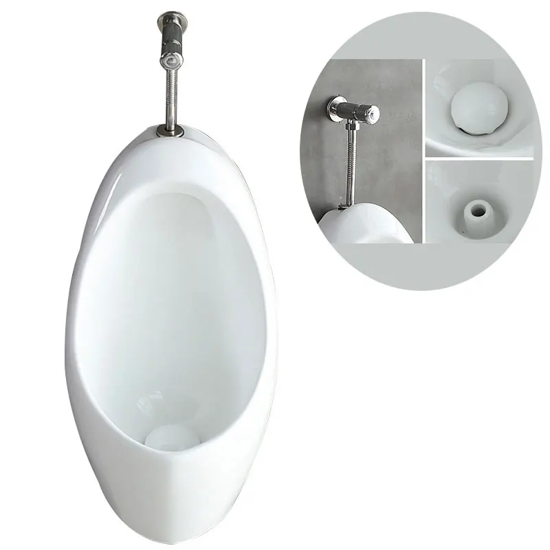 
Bathroom Hotel Top Flushing Installation Men Pissing Toilet Wall Mount Bathroom Ceramic Urinal For Male 