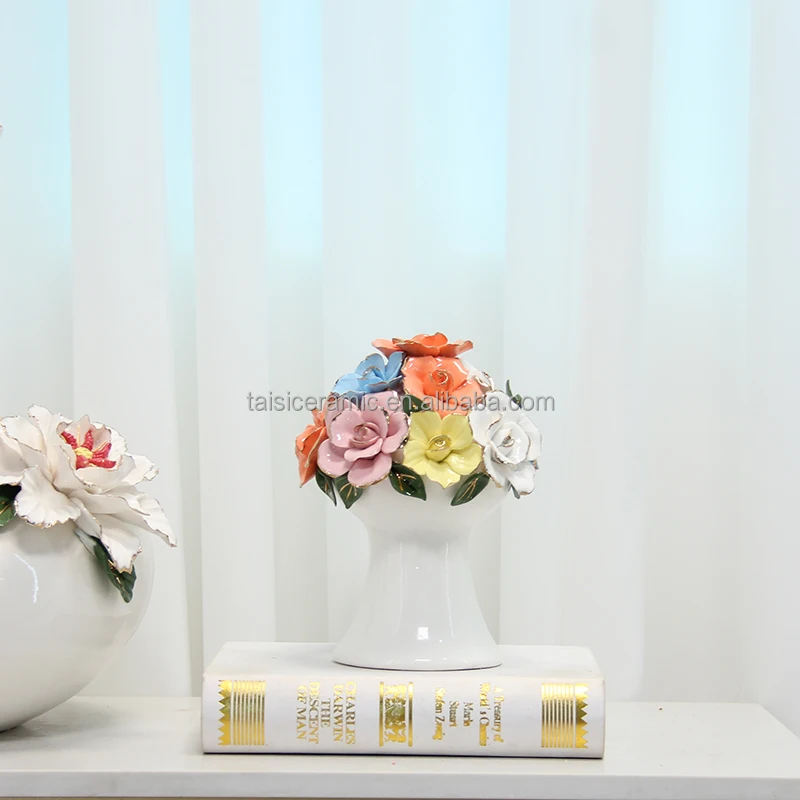 V163W ceramic flower arts and crafts handicrafts vase centerpieces for wedding table luxury decor vase decoration maison