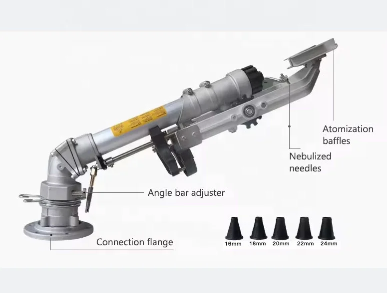2' Long distance Spray Rain Gun Farmland Orchard Jet 50 Rain Gun Sprinkler Agriculture Irrigation Sprinkler