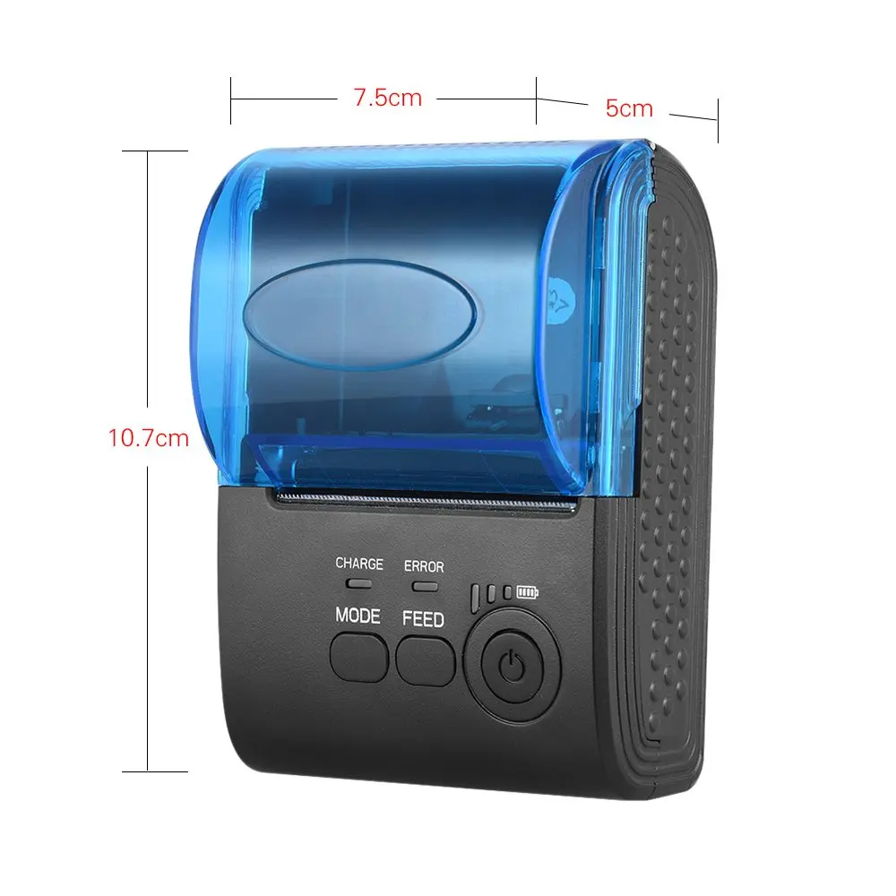 2 inch 58mm mini billing portable blue tooth printer with printing machine