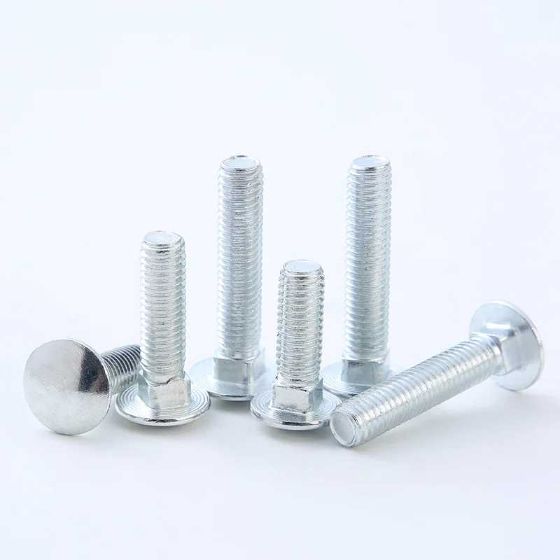 DIN603 mushroom head square neck hot-Dipped Galvanized high tensile carriage bolt M4 M6 M8 Bolts
