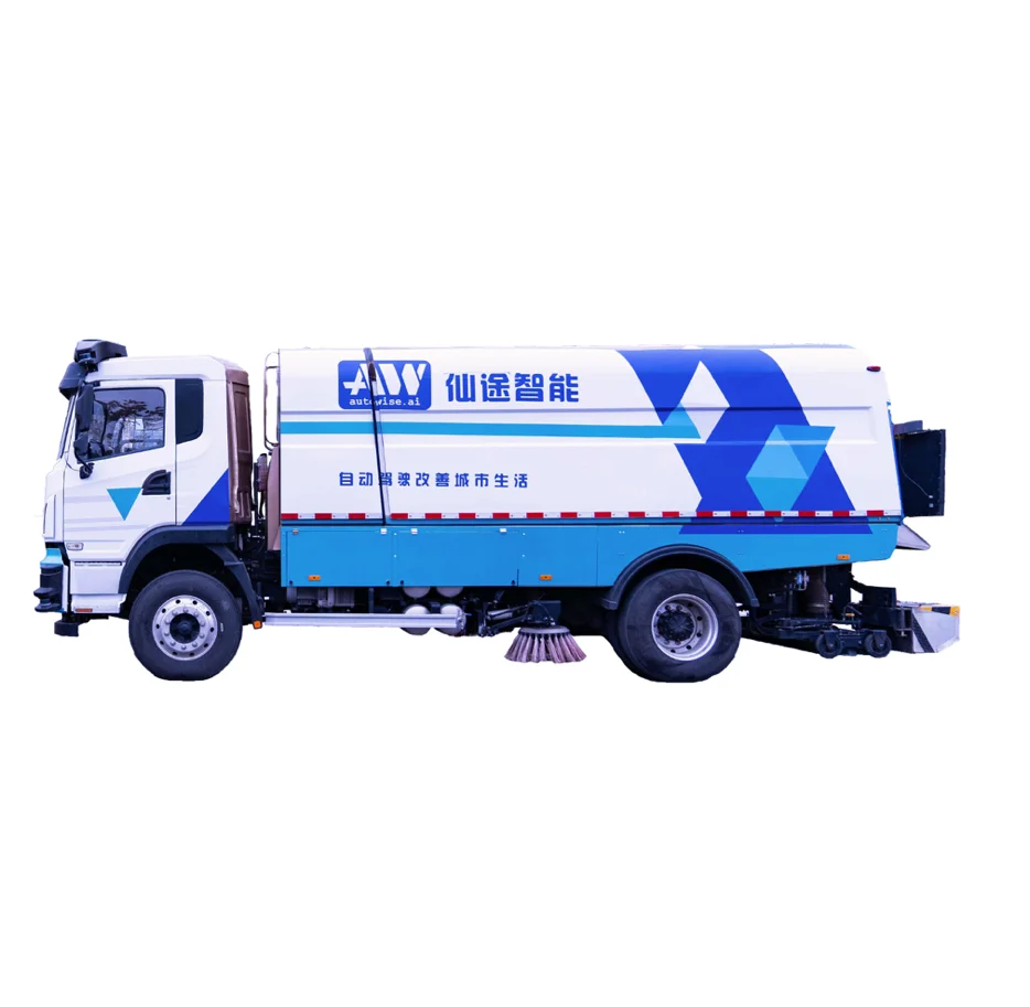 Manual Mode & Autonomous Mode Antomatic Gravel Mopping Street Sweeper