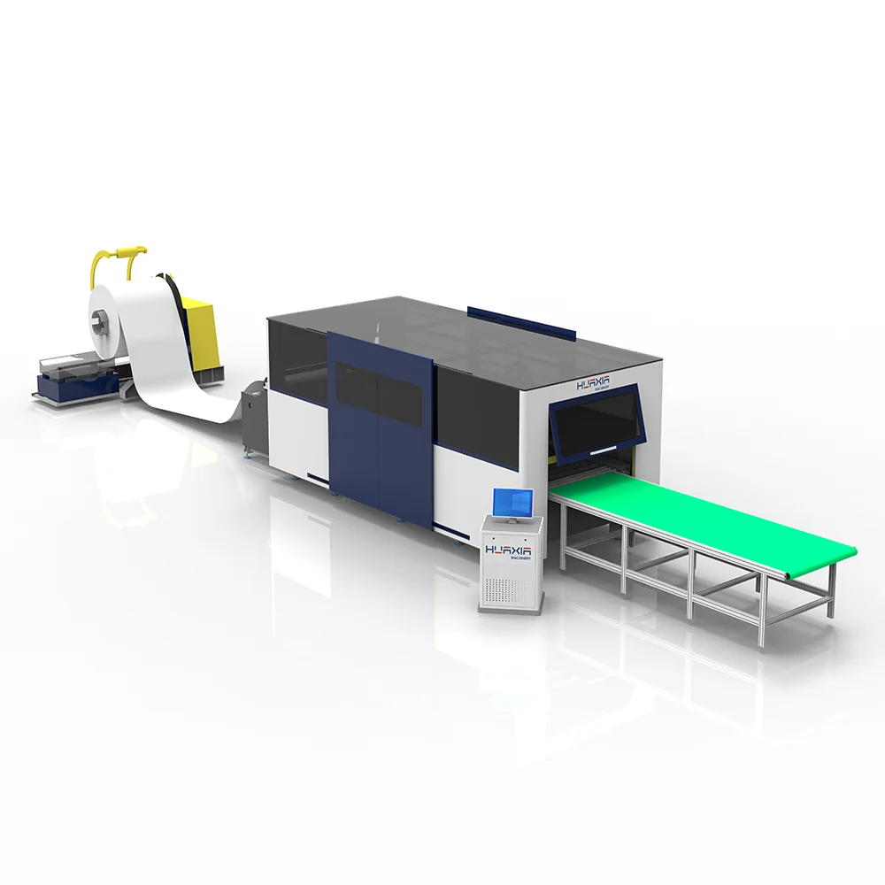 Automatical Loading Metal Coil Feeding Fiber Laser Cutting Machine with Whole Production Line