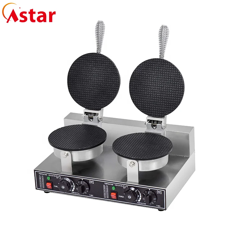Astar Snack Food Equipment Nonstick Electric 4 Slice Waffle Maker With CE Certification