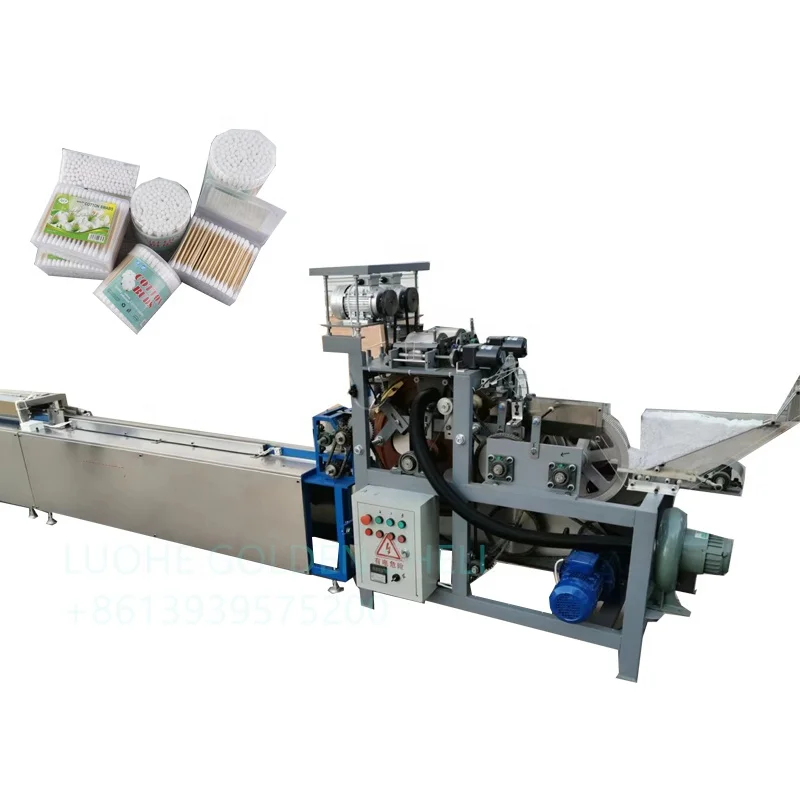 Full automatic Ear Cleaning Cotton Swab Buds Making Machine Cotton Bud Production Machine Cotton Swab Making Machine