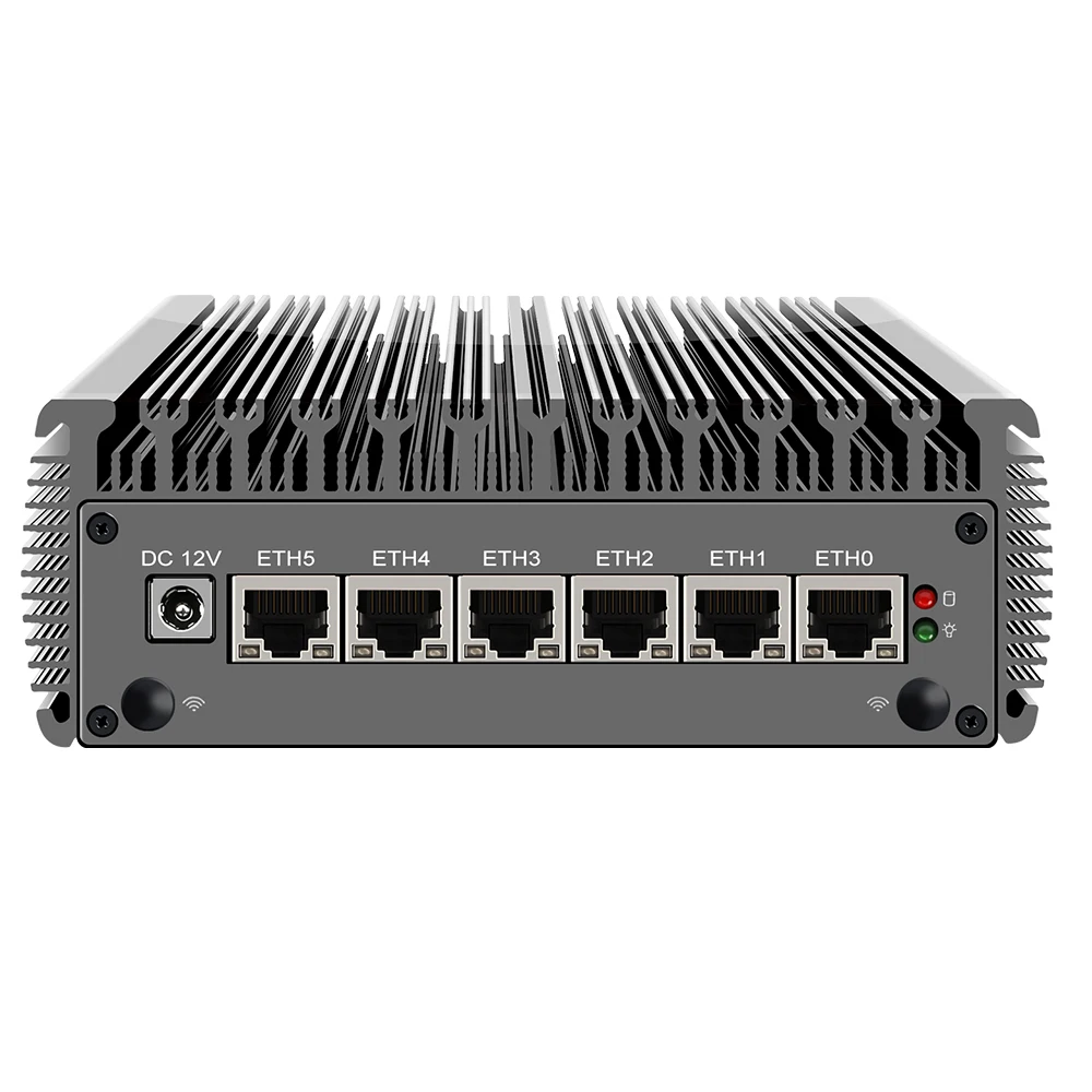 6 Lan 12 В безвентиляторный прочный barebone 2 5G Pen-tium N6005 N5105 * DDR4 Nvme RS232 NUC настольный компьютер HD промышленный мини-ПК linux