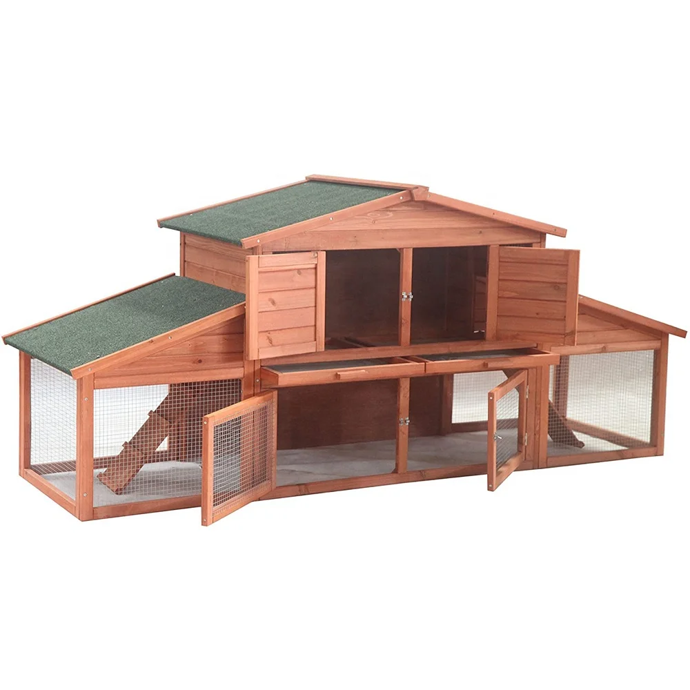 Jaalex Easy Assembled Coops Large Backyard Mobile Waterproof Chicken Coop Hen House Wooden For Sale