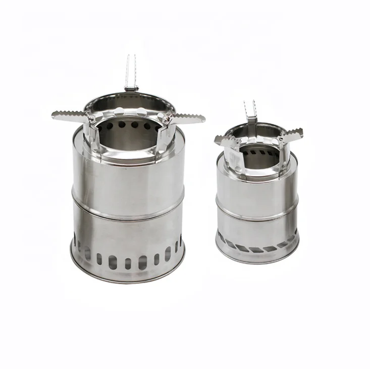 Winter camping stainless steel folding detachable fire pit wood gas pellet outdoor mini stove Outdoor cooking utensils heater