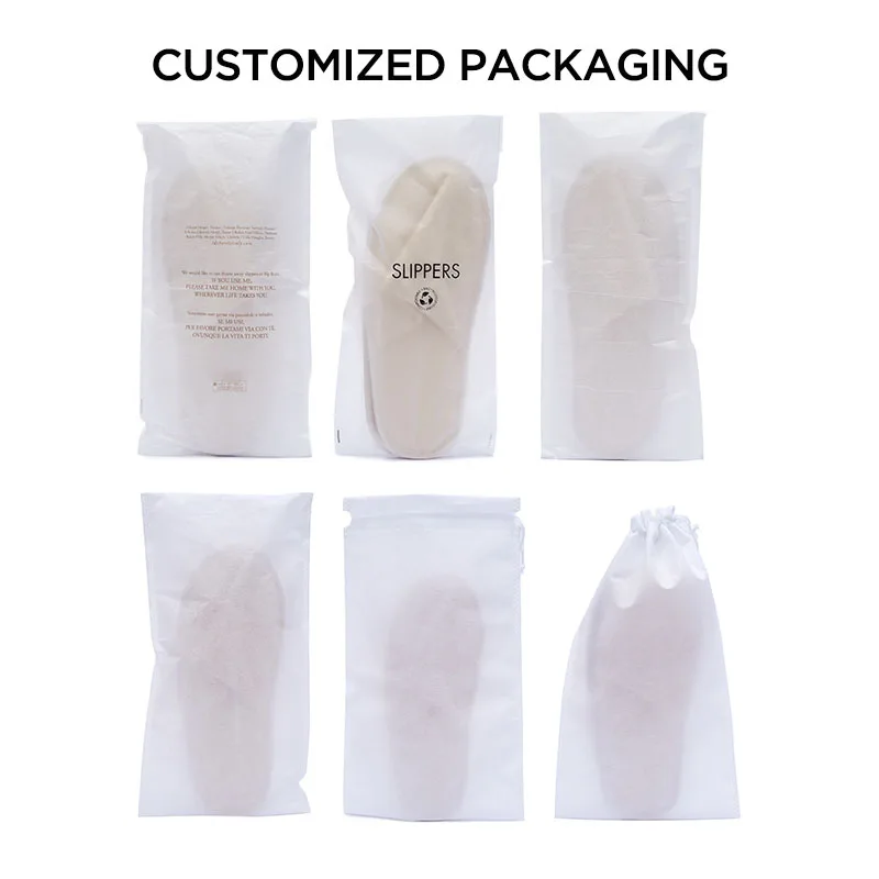 5 star hotel supplies jiangsu hotel amenities pleuche fabric slipper with high quality