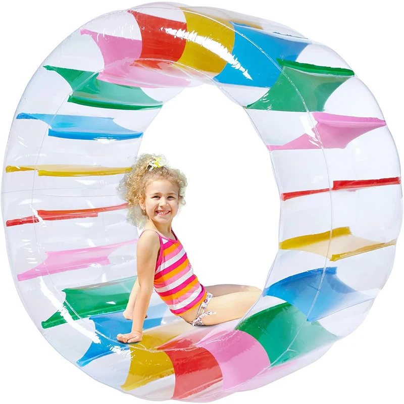 Детский и взрослый бассейн поплавок Надувное водное колесо Красочный Большой роликовый поплавок
