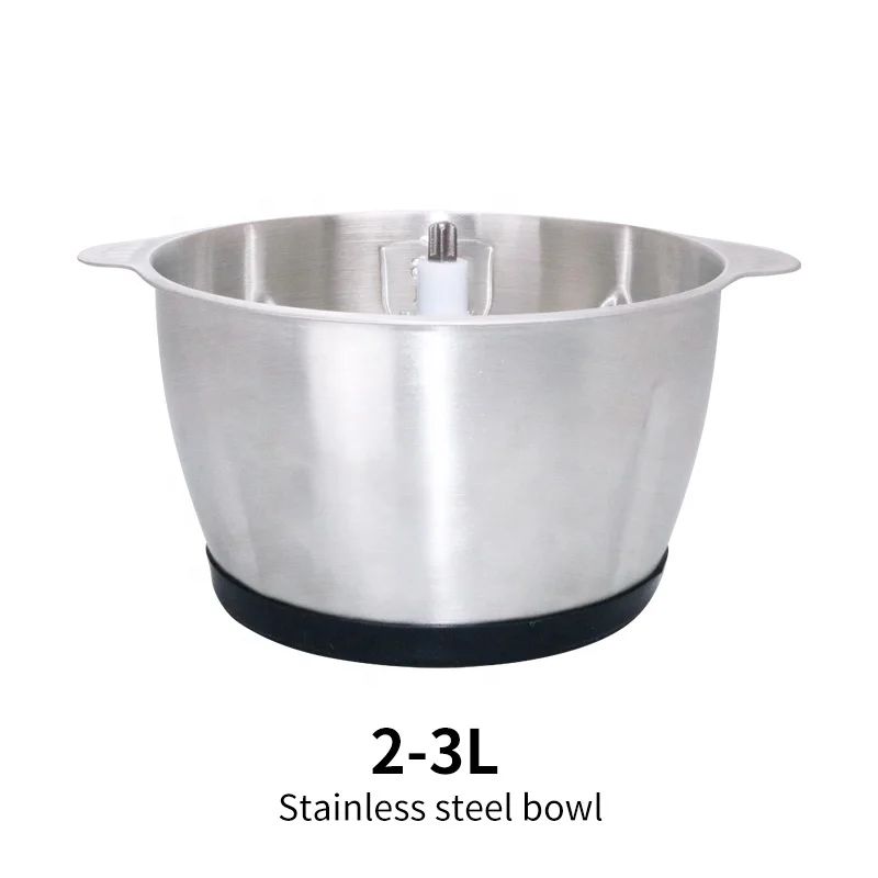 2L Best Selling Meat Grinder Spare Parts Stainless Steel Bowl Yam Pounder chopper Accessories Plate Electric Attachment Manual
