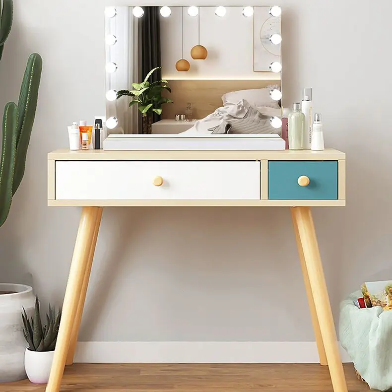 Table Mirror Wholesale USB Supply Dresser Table Large Standing Vanity LED Lighted Makeup Mirror Hollywood Mirror