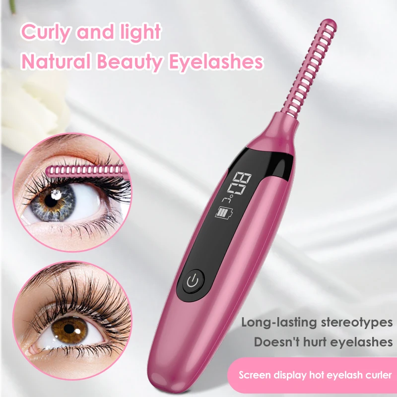 
Wholesale Price Private Label Mini Plastic Tool Set Electric Rechargeable Heated Eyelash Curler 