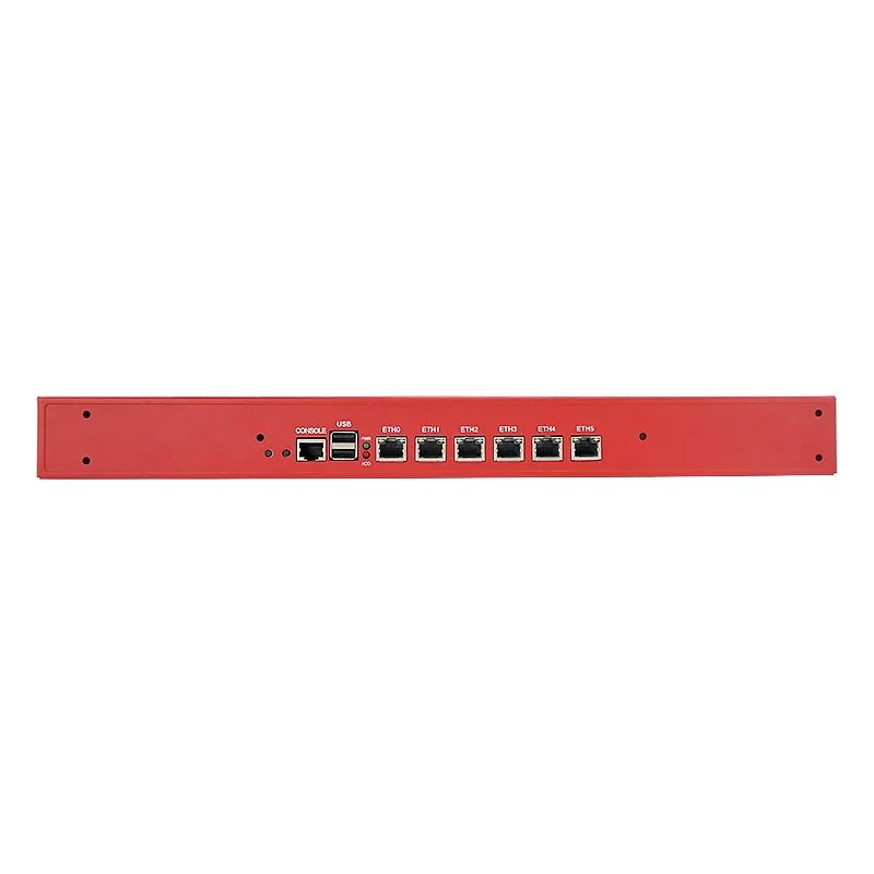 BKHD 989Red 1U Rackmount Firewall Core i3 i5 i7 6x1Gb Ethernet Commerce Household Network  Management Pfsense MikROS SophosFW