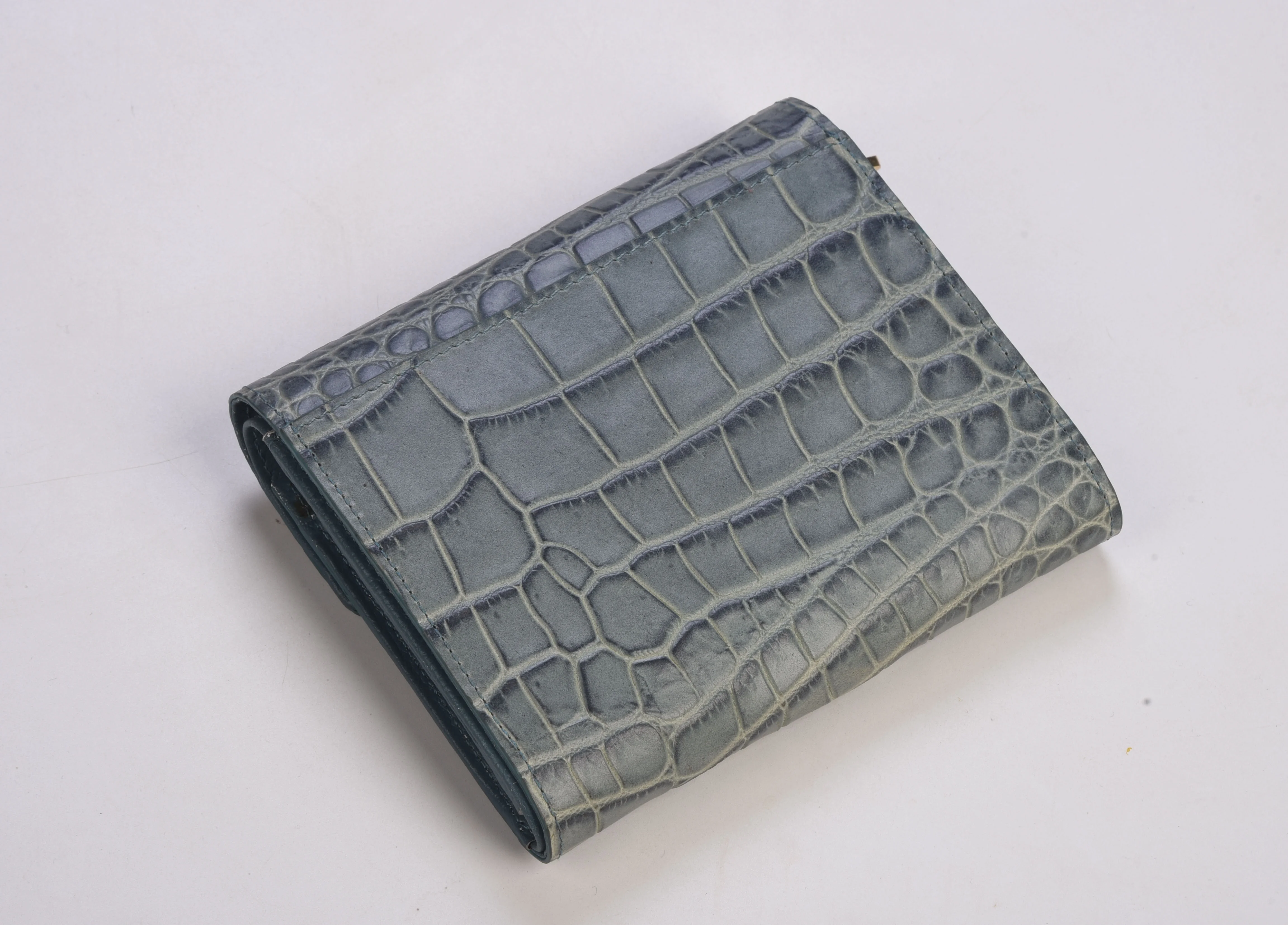 High Quality Alligator Crocodile Texture Genuine Leather Wallet for women