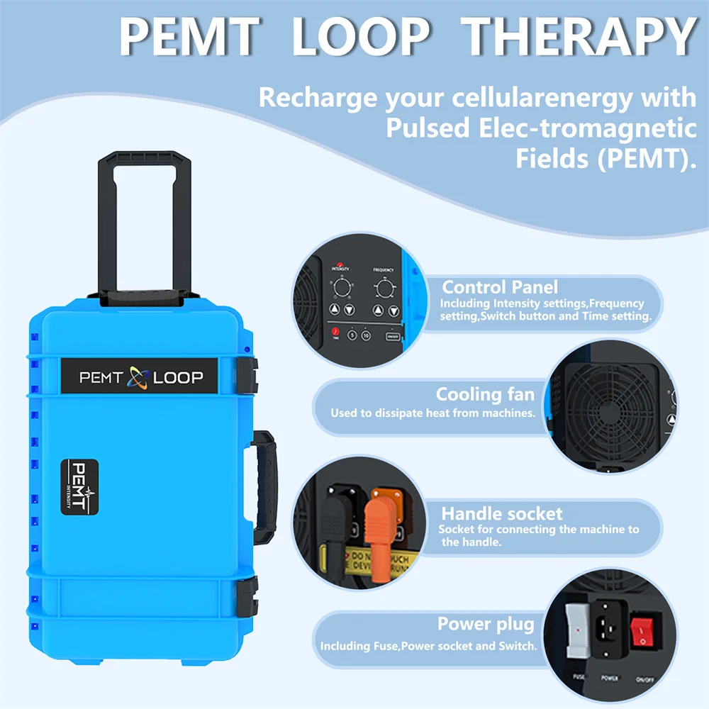 Portable PEMT LOOP Pulsed Electromagnetic Field Therapy Equipment Promote Metabolism Enhance Blood Qxygen Supply