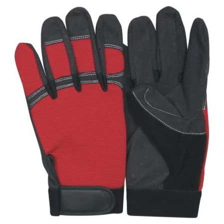 Manufacturer Synthetic Palm Cheap price flexible fabric Mechanic Gloves