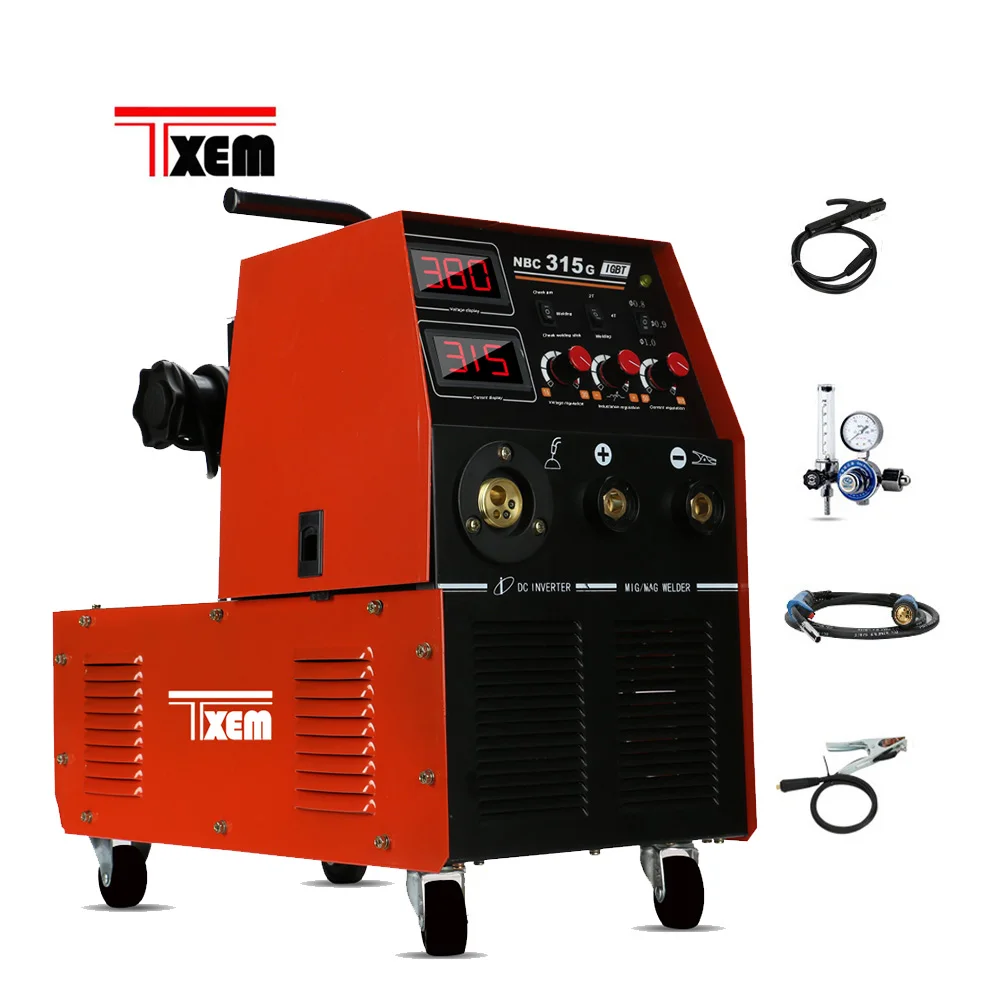 NBC315  2in 1 Mig Arc Welding Machine 380V CO2 Gas Mig Welders 300a