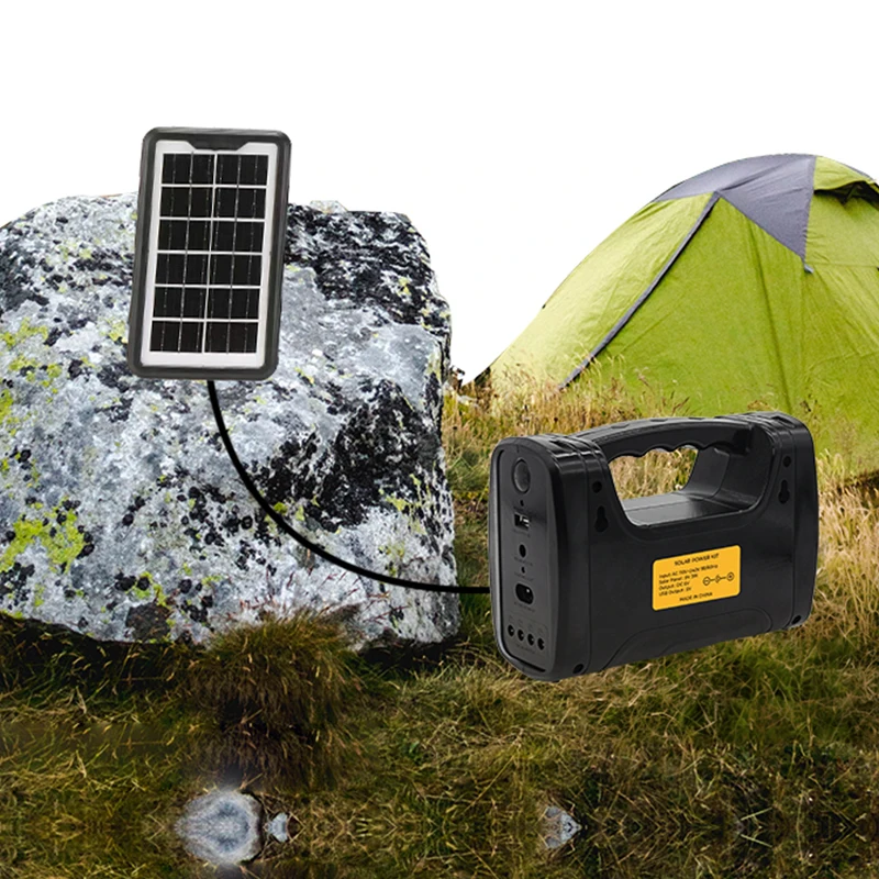 Solar Power Generators Portable Station 3 Lamps Solar LED Home Lighting System Waterproof Emergency Power Supply Generator Kit