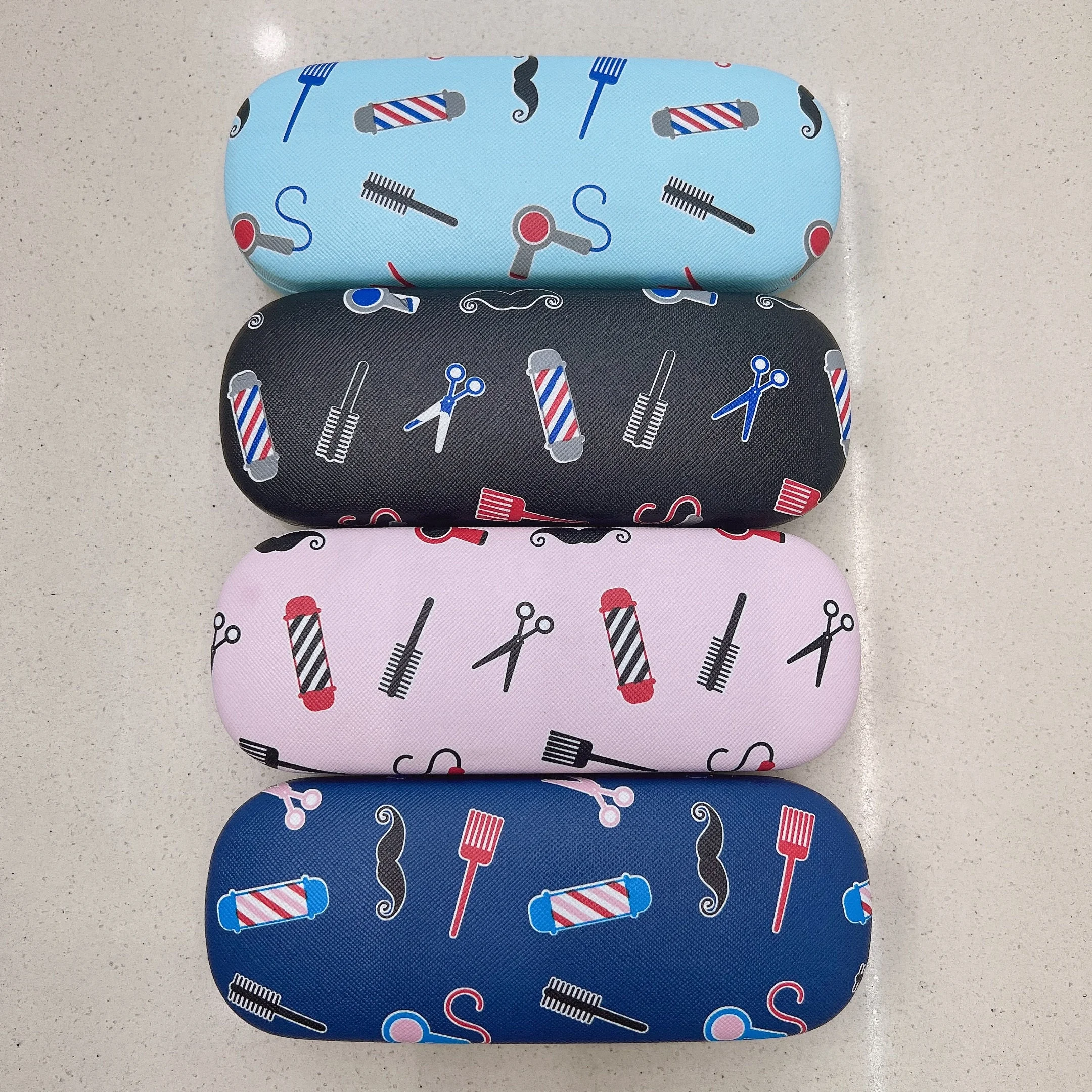 Custom pattern With imprint Logo  Custom Logo Barber Scissors Comb Kids Eyeglasses Case Cheap Good Quality Glasses Packaging Box
