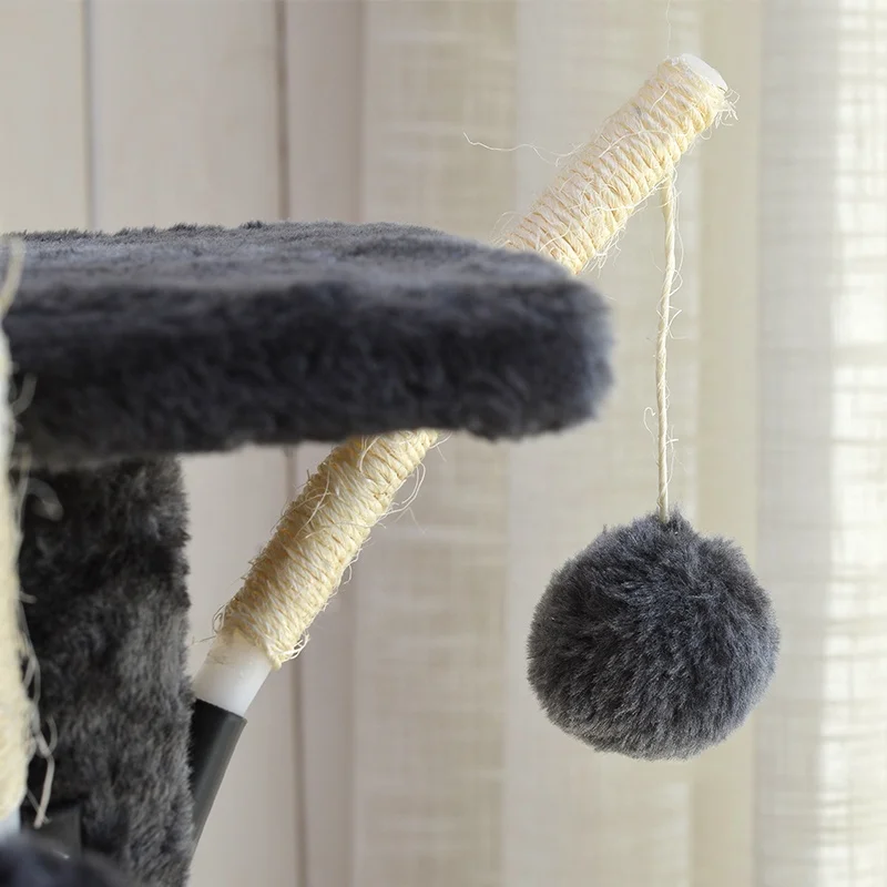 Hot sale high quality luxury cat tree for hide and play/cat climbing frame