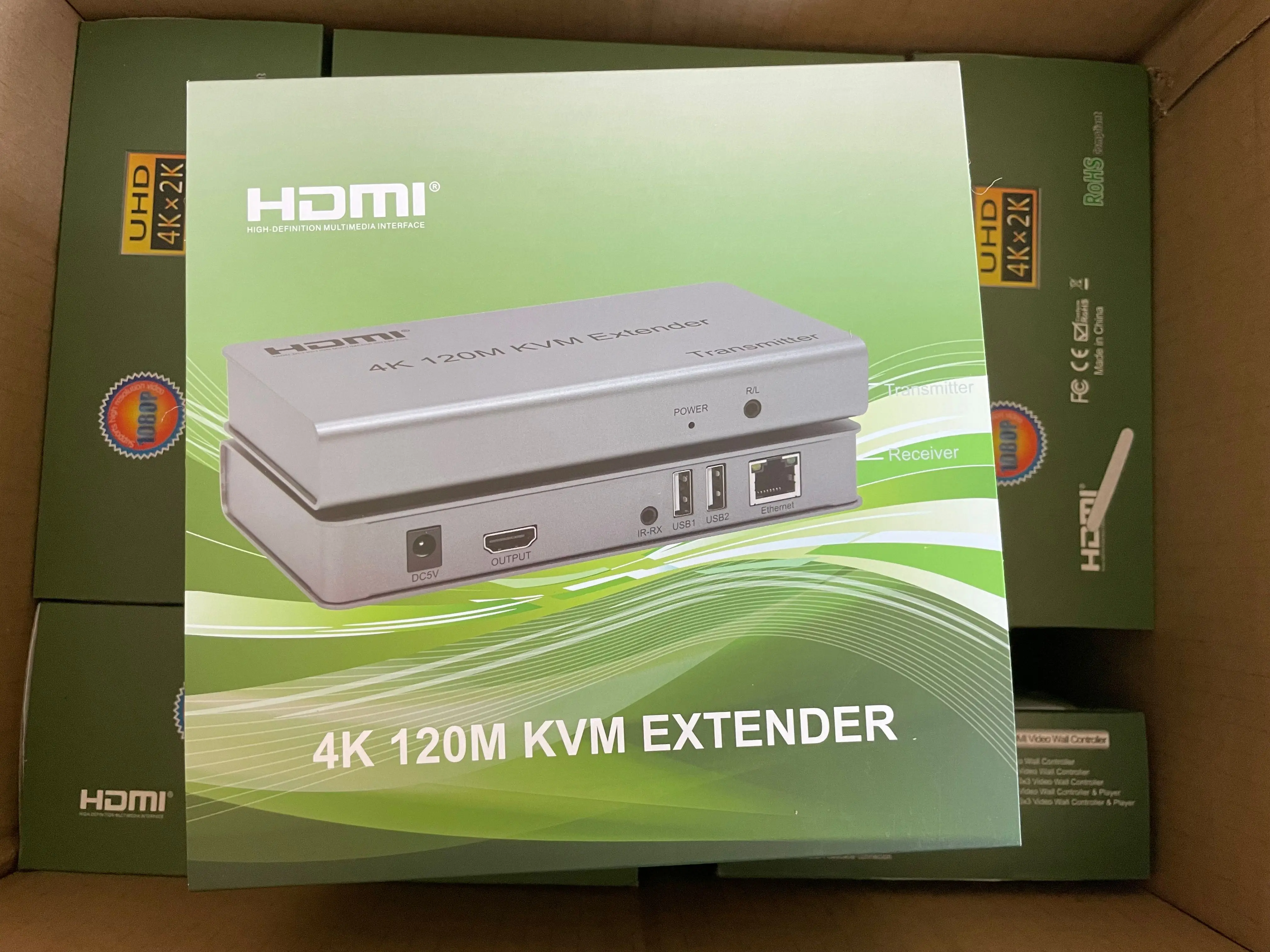 Удлинитель квм 4K 120 м, HDMI удлинитель, сетевой кабель, передатчик к сетевому порту RJ45, 4K квм, удлинитель высокой четкости 120 м с USB
