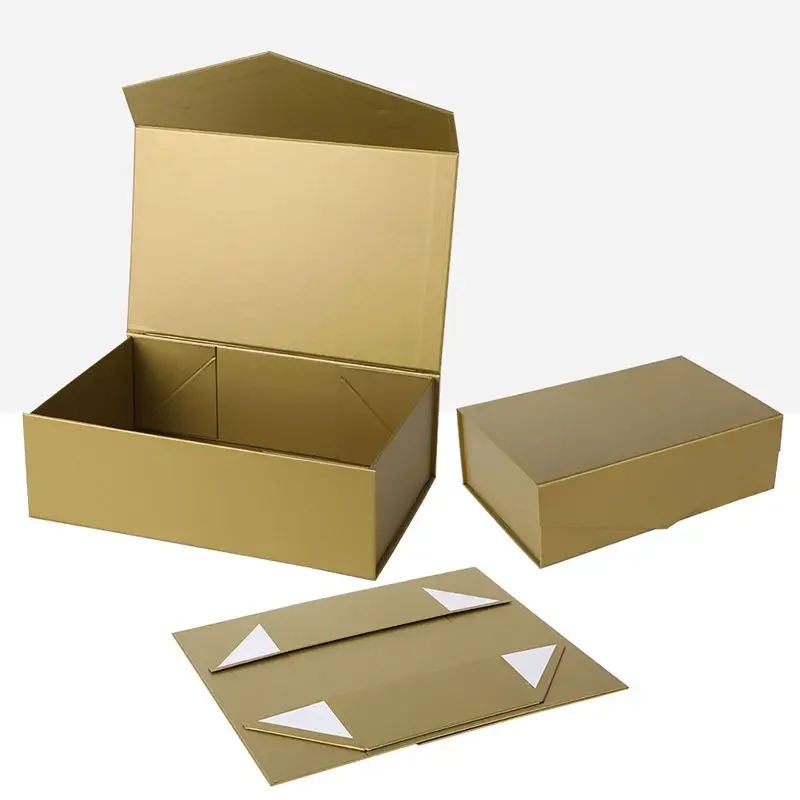 Nicro Customized Service Foldable Gift Cardboard Paper Flat Folding Packaging Collapsible Magnetic Gift Box