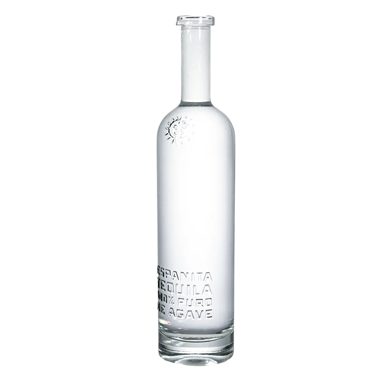 Wholesale Whisky Gin Rum Vodka Tequila Glass Bottle Unique Design 750ml 700ml Spirits Bottle with Cork