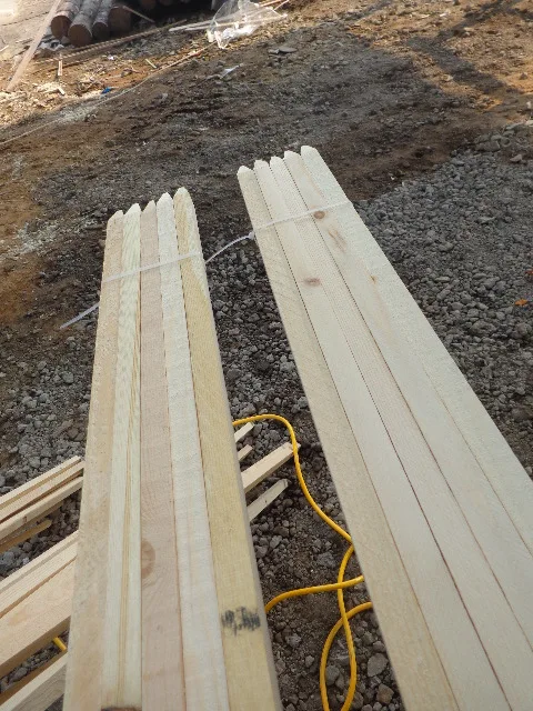 Hysen Wood Garden Stakes Fot Vegetables 19 Mm*19 Mm Wooden Poles Plastic Garden Fence Fencing, Trellis & Gates Not Coated