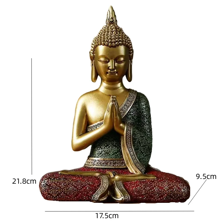 Custom Resin Zen Garden Religious Items Hindu God Statue Sakyamuni Buddha Statues For Sale Crafts Sculpture Art  Home Decoration