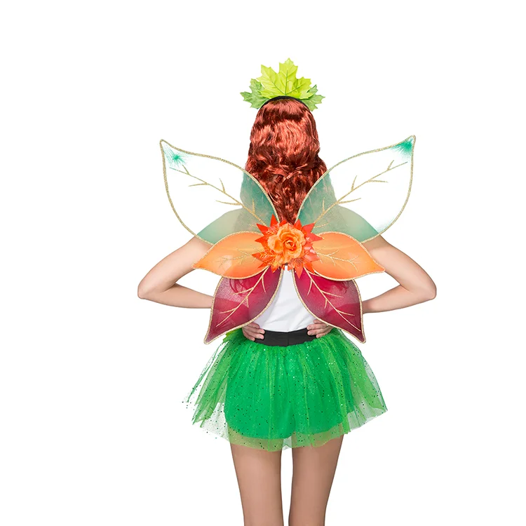 
Fairy Princess Wand Hair Headband Butterfly Wing Set For Halloween Dance Costumes 