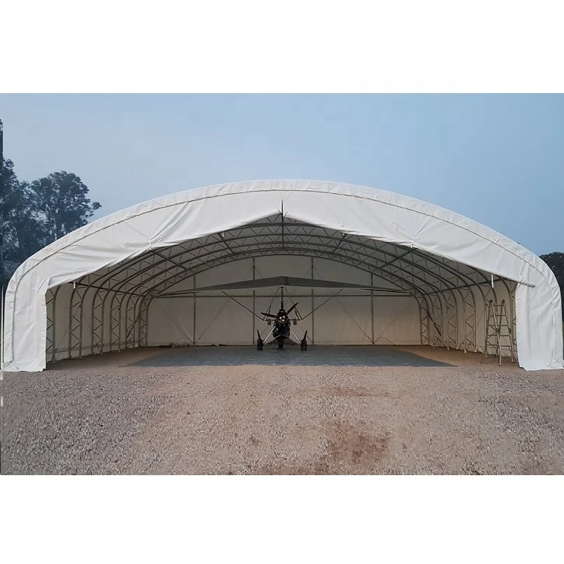 GS Tent Hangar Tractor Storage Tarp Building Garage Aircraft Hangar Tent PVC Large Tent Truss