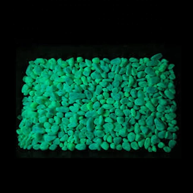 Сине-зеленый искусственный Овальный фотолюминисцентный камень для дорожек от технологии свечения