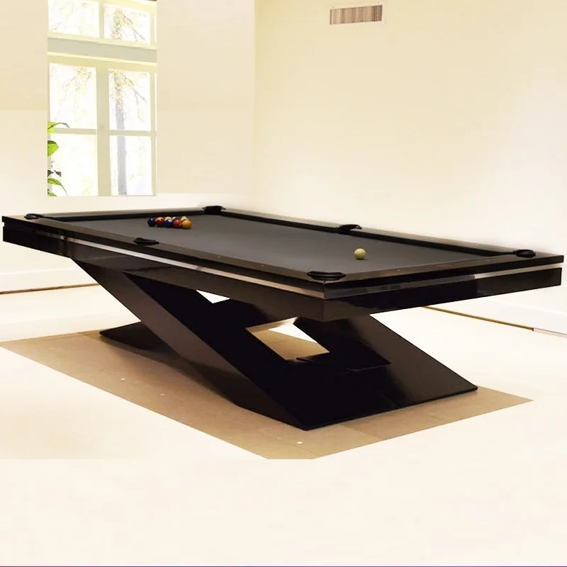 High end design customize billiard table modern snooker pool table with X shape legs
