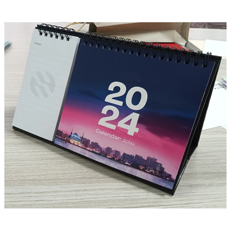 Calendar 2024 2025 Customized Design Wall Desktop Calendar A5 size Yearly 365 days Calendar Flat Table Type Available