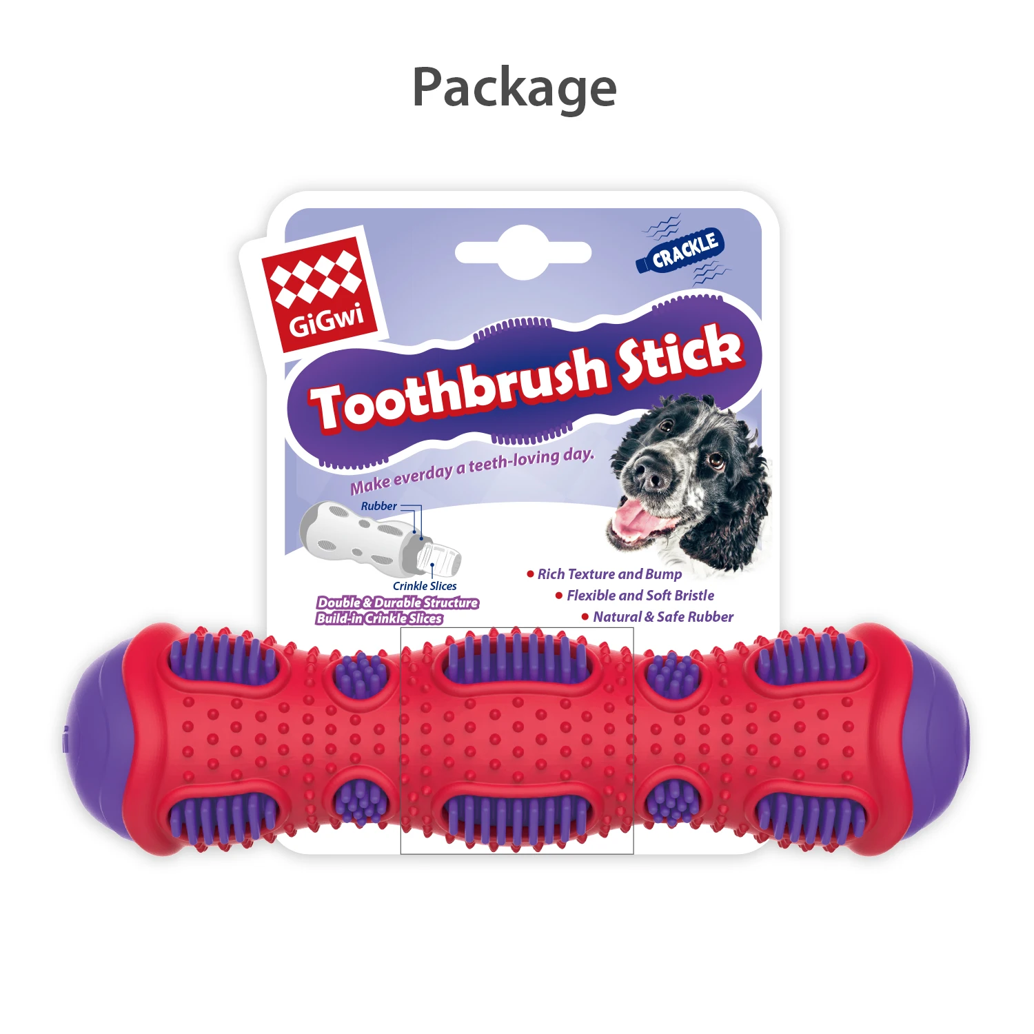 dog toothbrush stick make sound attractIve pet chew toy durable