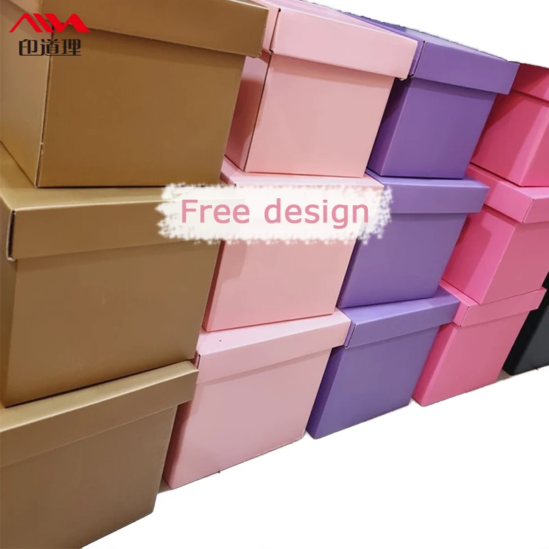 High Quality Shipping Boxes Packaging Coated Paper Sticker Folding Mailer Box