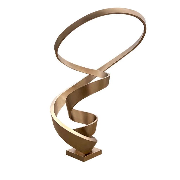 Hall metal abstract statue modern and abstract sculptures large stainless steel sculpture