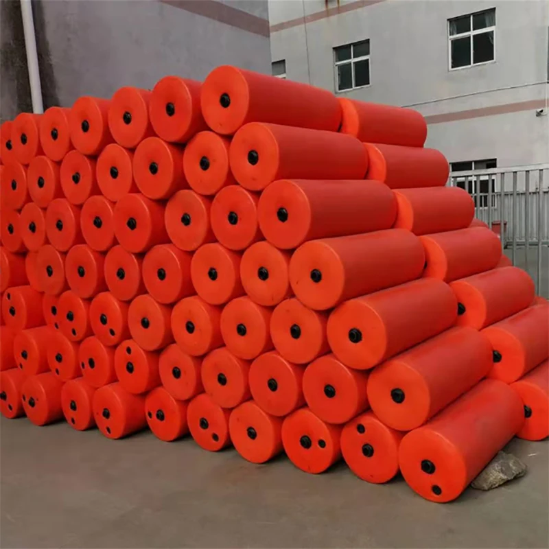 HDPE floater marine buoy for marinas, rivers, and offshore areas EPS foam filled floating buoy pipe floater for dredging