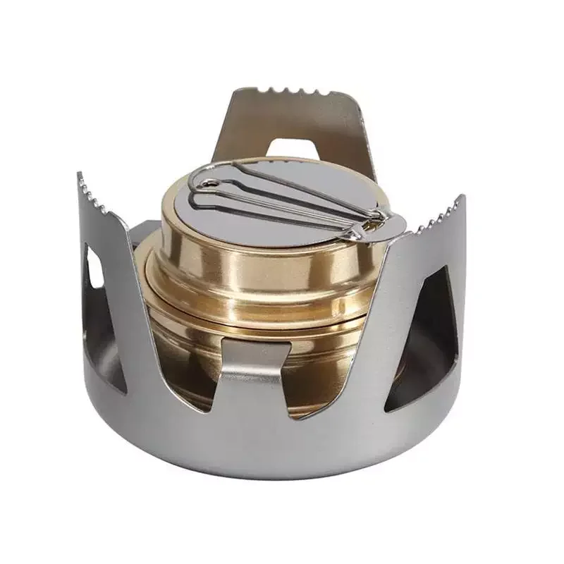 LARIBON hot models safe outdoor camping picnic folding stove portable galvanized alcohol solid camping fuel stove
