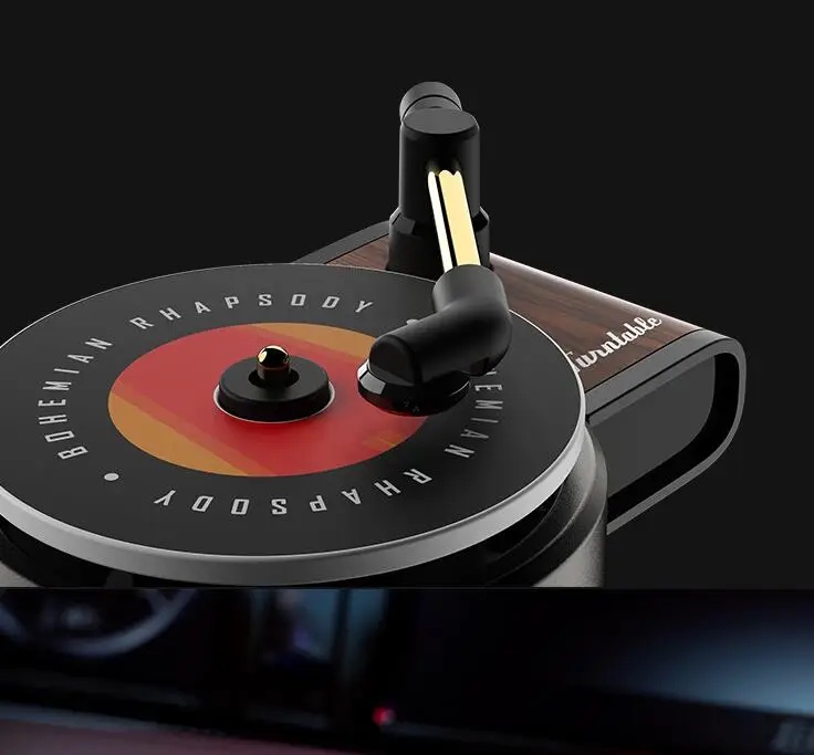 turntable car fragrance, car vent clip freshener, record disc car diffuser