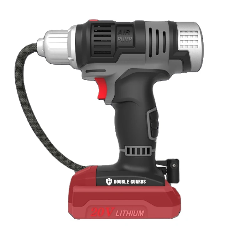 Tire Inflator Air pump,20V Cordless Car Tire Pump with Rechargeable Li-ion Battery, 12V Car Power Adapter