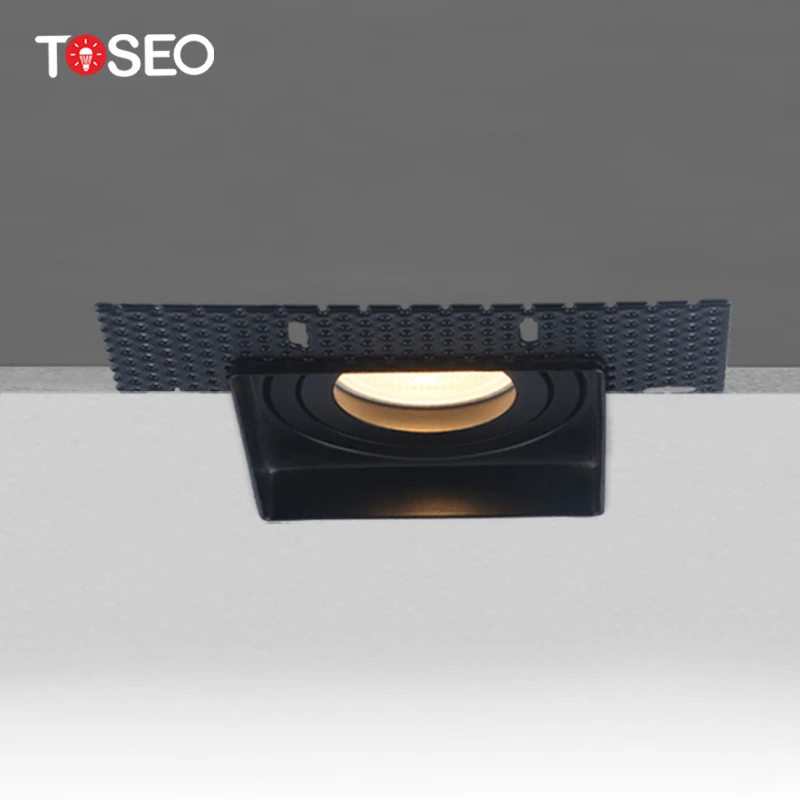 Led Housing Downlight Manufacturer Recessed gu10 Ceiling Light Anti Glare Adjustable Trimless Downlight