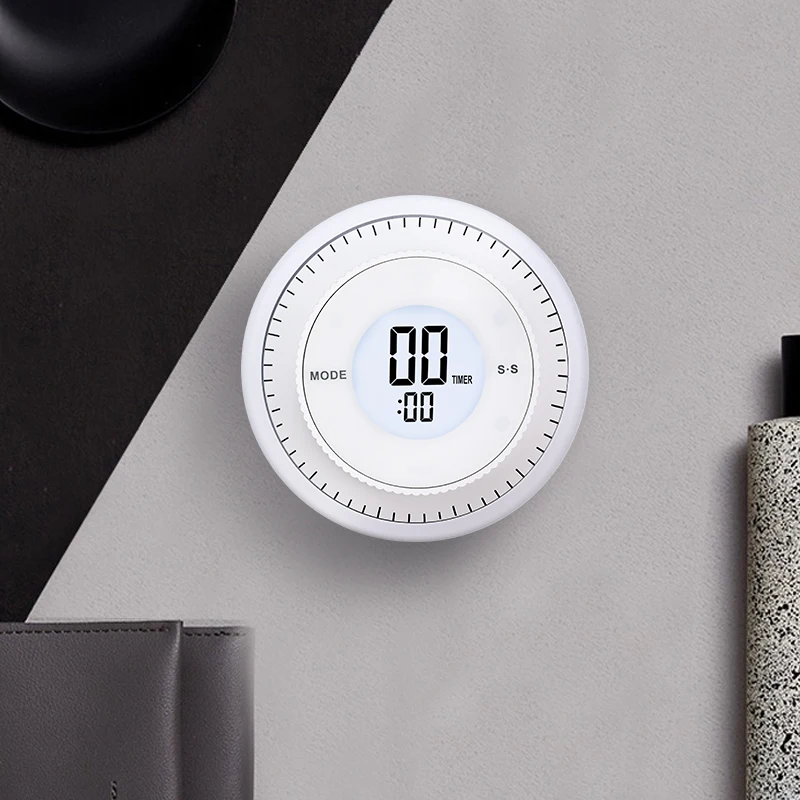 
Countdown Timer NEW Arrival Circular Knob Loud Large Display Cooking Lcd Digital Kitchen Timer 