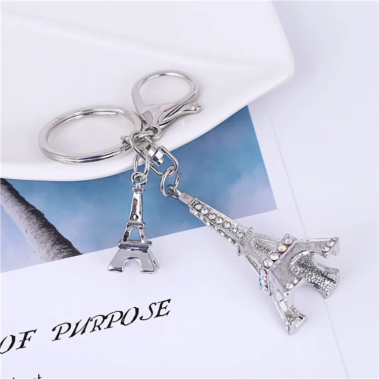 Французский Париж, здание достопримечательности, сувенирный брелок, дизайн под заказ, металлический брелок с изображением Эйфелевой башни