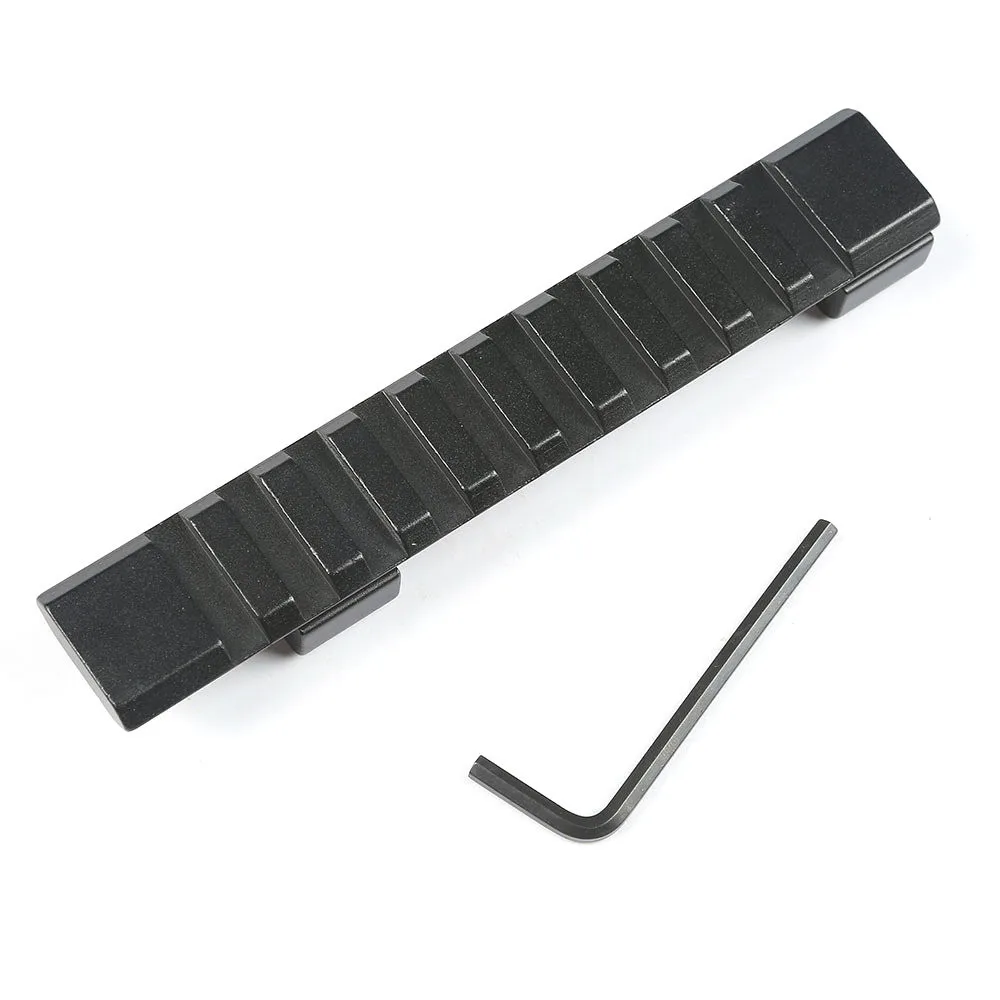 Tactical 10 Slots Dovetail 11mm to 20mm Weaver Picatinny Rail Adapter Scope Mount